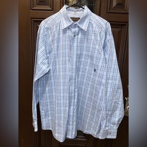 Ariat Men's Light Blue Checkered Shirt